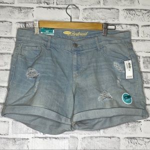 Old Navy Distressed The Boyfriend Denim Shorts